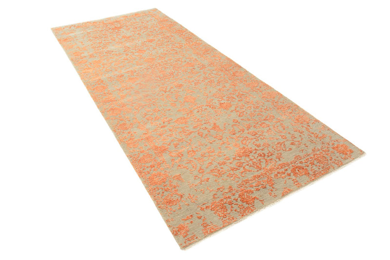Designer Teppich 126x297cm - orange