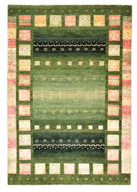 Indo Loribaft Teppich 127x183cm - Wollteppich - grün – product image