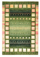 Indo Loribaft Teppich 127x183cm - Wollteppich - grün