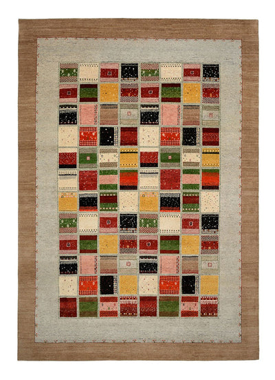Indo Loribaft Teppich 243x340cm - Wollteppich - mehrfarbig