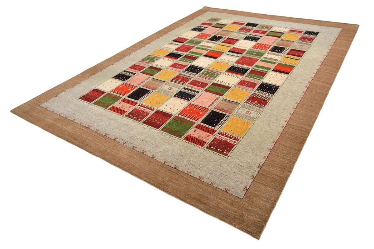 Indo Loribaft Teppich 243x340cm - Wollteppich - mehrfarbig