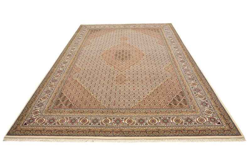 Indo Täbriz Teppich 250x352cm - Orientteppich - dunkelbeige