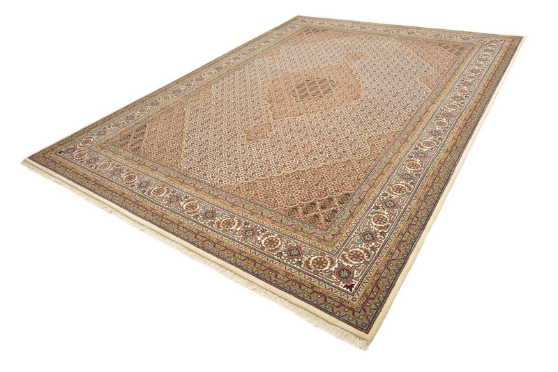Indo Täbriz Teppich 250x352cm - Orientteppich - dunkelbeige