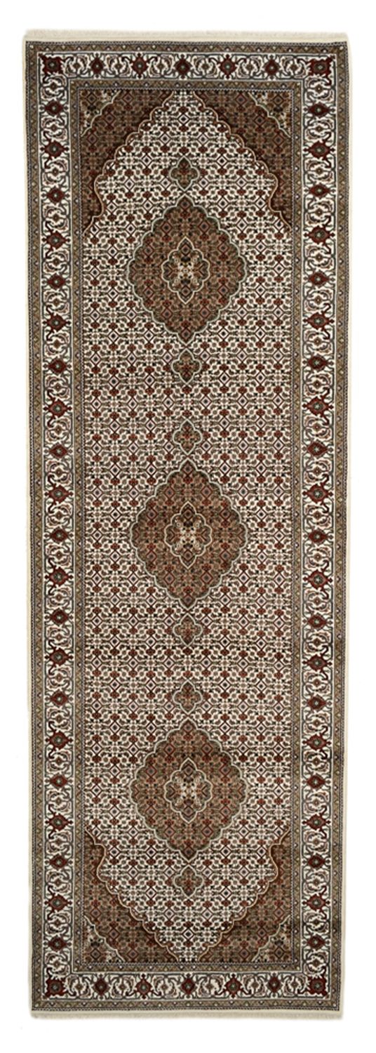 Indo Täbriz Teppich 121x372cm - Orientteppich - hellbeige