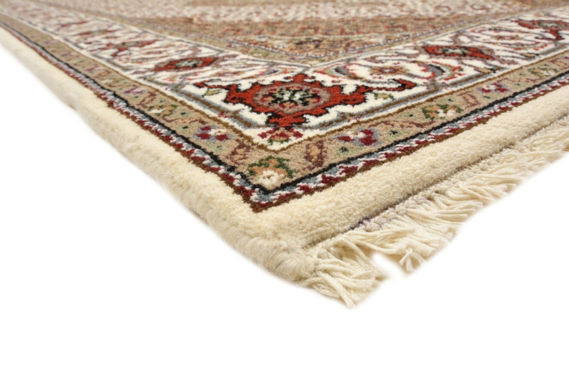 Indo Täbriz Teppich 121x372cm - Orientteppich - hellbeige