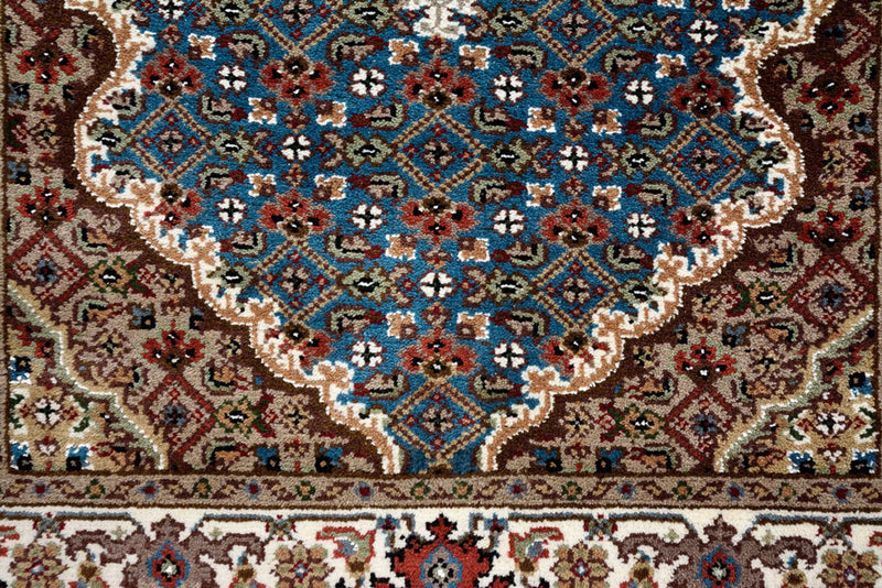 Indo Täbriz Teppich 79x615cm - Orientteppich - dunkelblau