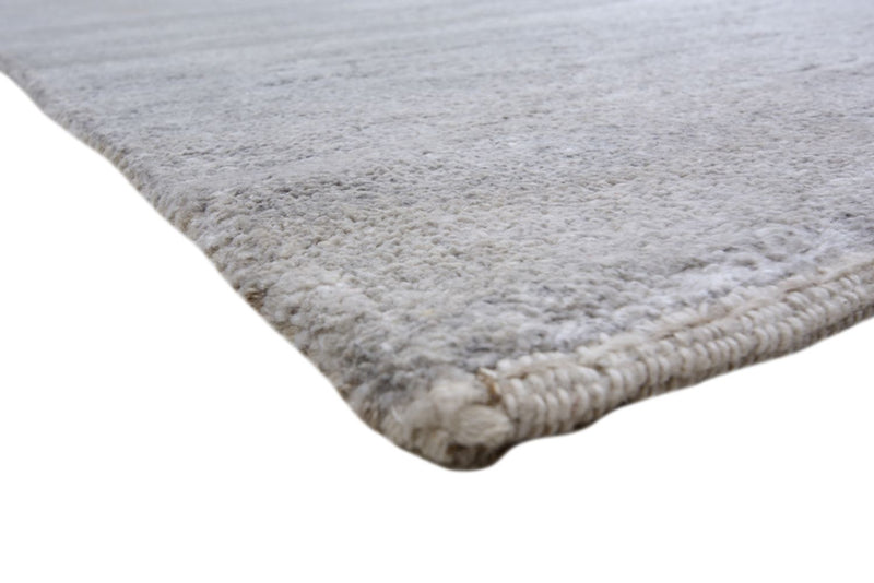 Indo Loribaft Teppich 190x300cm - Wollteppich - hellgrau