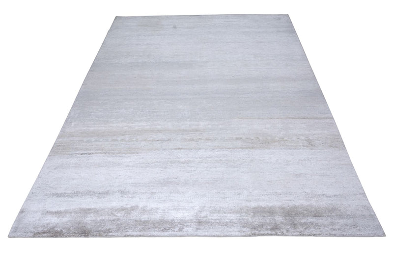 Indo Loribaft Teppich 190x300cm - Wollteppich - hellgrau