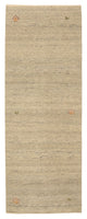 Indo Loribaft Teppich 85x241cm - Wollteppich - dunkelbeige