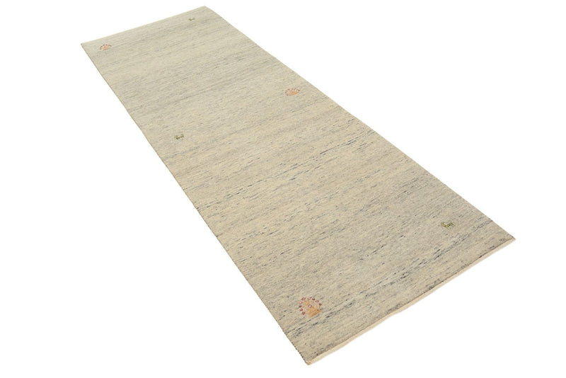 Indo Loribaft Teppich 85x241cm - Wollteppich - dunkelbeige