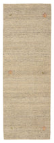 Indo Loribaft Teppich 82x237cm - Wollteppich - dunkelbeige