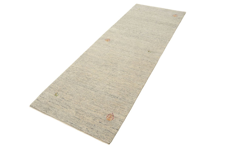 Indo Loribaft Teppich 82x237cm - Wollteppich - dunkelbeige