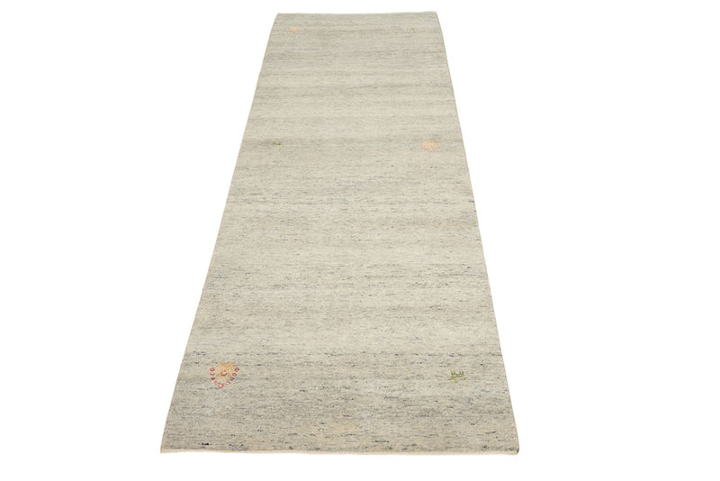 Indo Loribaft Teppich 82x237cm - Wollteppich - dunkelbeige