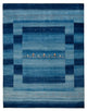 Indo Loribaft Teppich 253x329cm - Wollteppich - seeblau