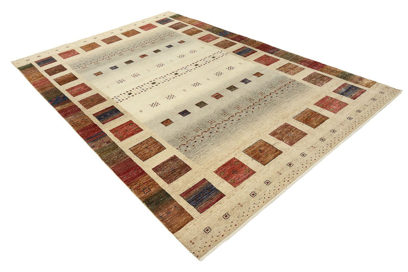 Gabbeh Teppich - Loribaft Indus - 206 x 302 cm - mehrfarbig