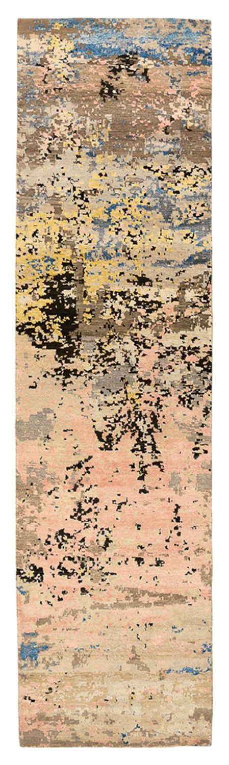 Designer Teppich 76x307cm - mehrfarbig