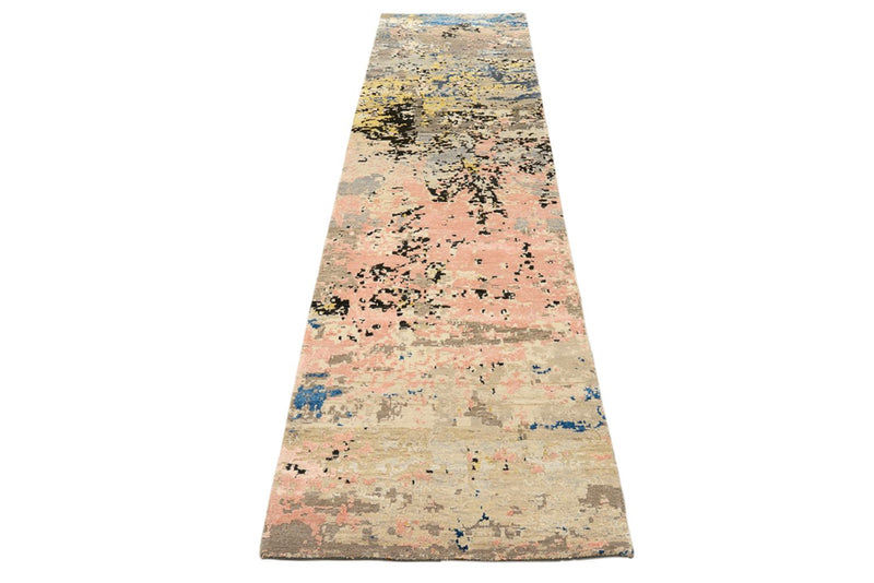 Designer Teppich 76x307cm - mehrfarbig