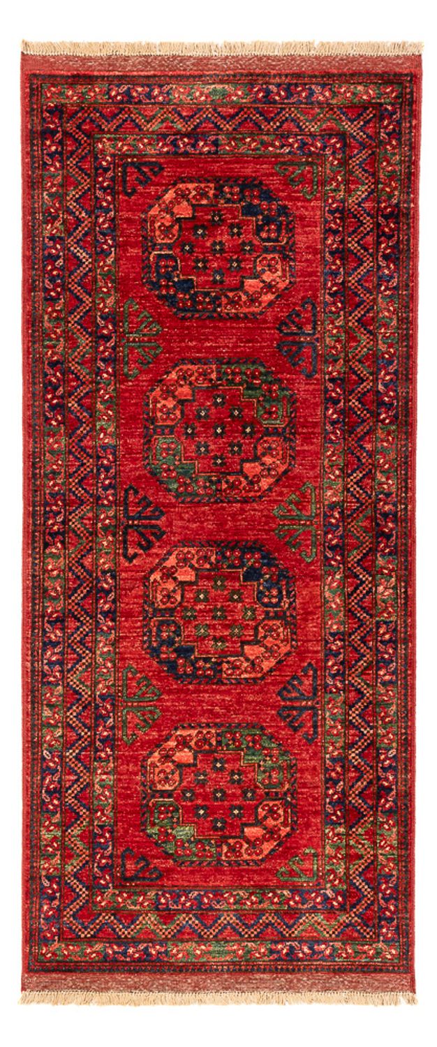 Afghan Teppich 86x201cm - Orientteppich - rot