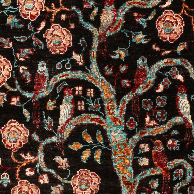 Ariana Teppich 77x199cm - Orientteppich - schwarz