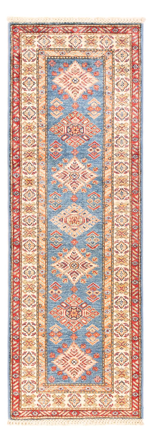 Kazak Teppich 59x179cm - Orientteppich - hellblau