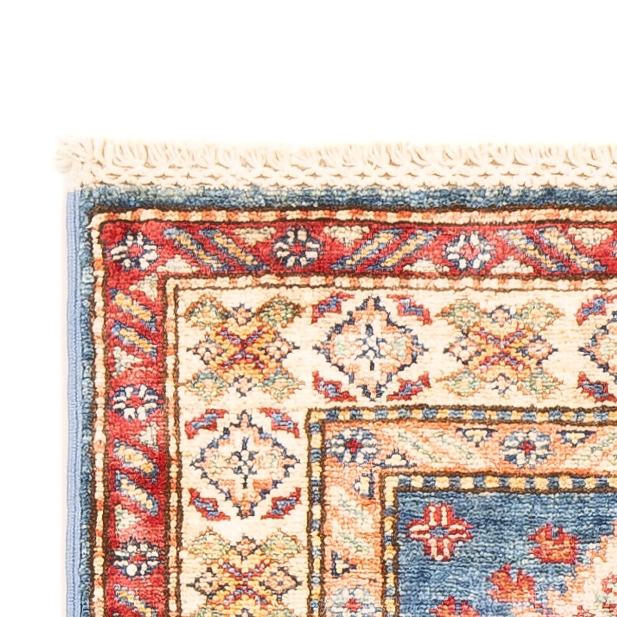 Kazak Teppich 59x179cm - Orientteppich - hellblau