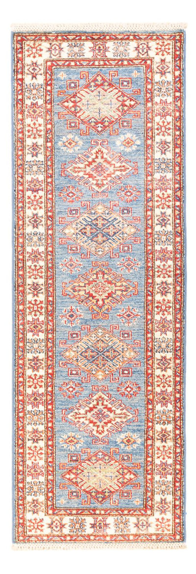 Kazak Teppich 61x185cm - Orientteppich - hellblau