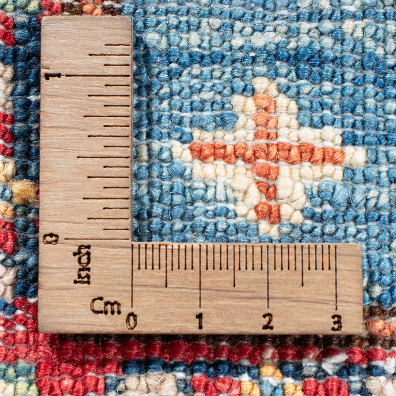 Kazak Teppich 61x185cm - Orientteppich - hellblau