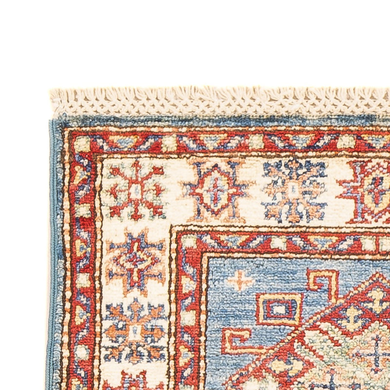 Kazak Teppich 58x186cm - Orientteppich - hellblau
