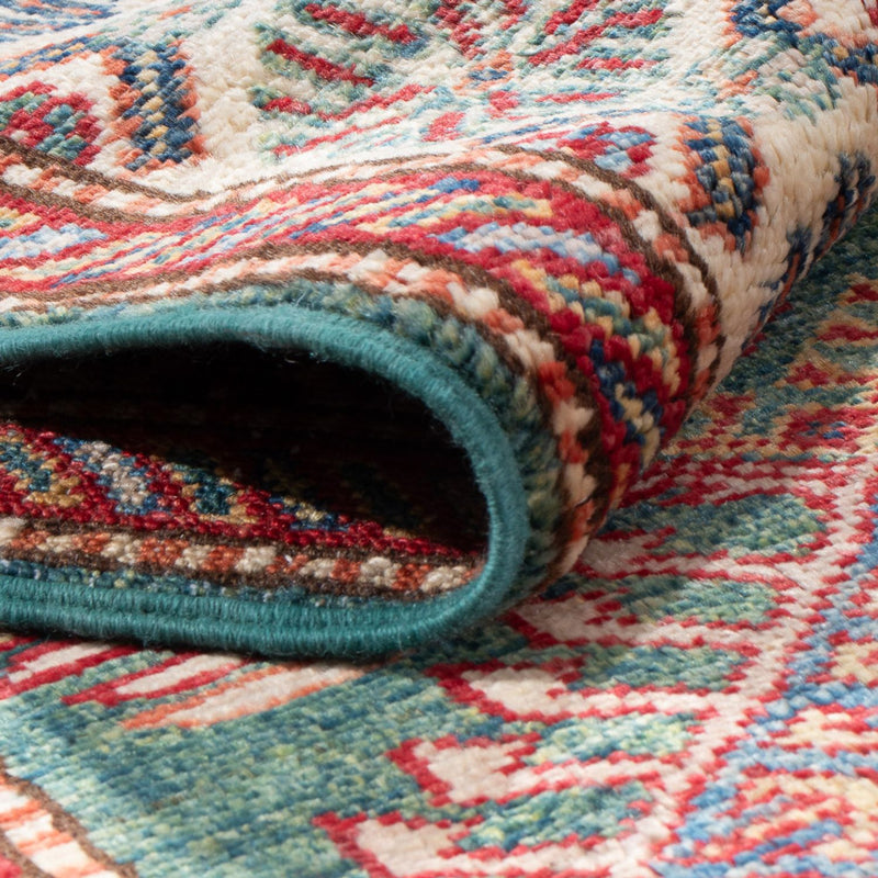 Kazak Teppich 76x198cm - Orientteppich - hellgrün