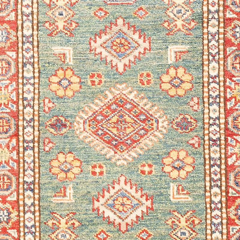 Kazak Teppich 60x187cm - Orientteppich - hellgrün