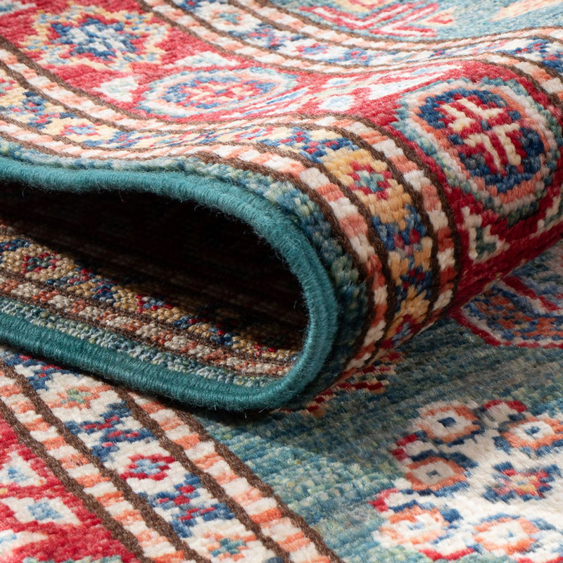 Kazak Teppich 60x187cm - Orientteppich - hellgrün