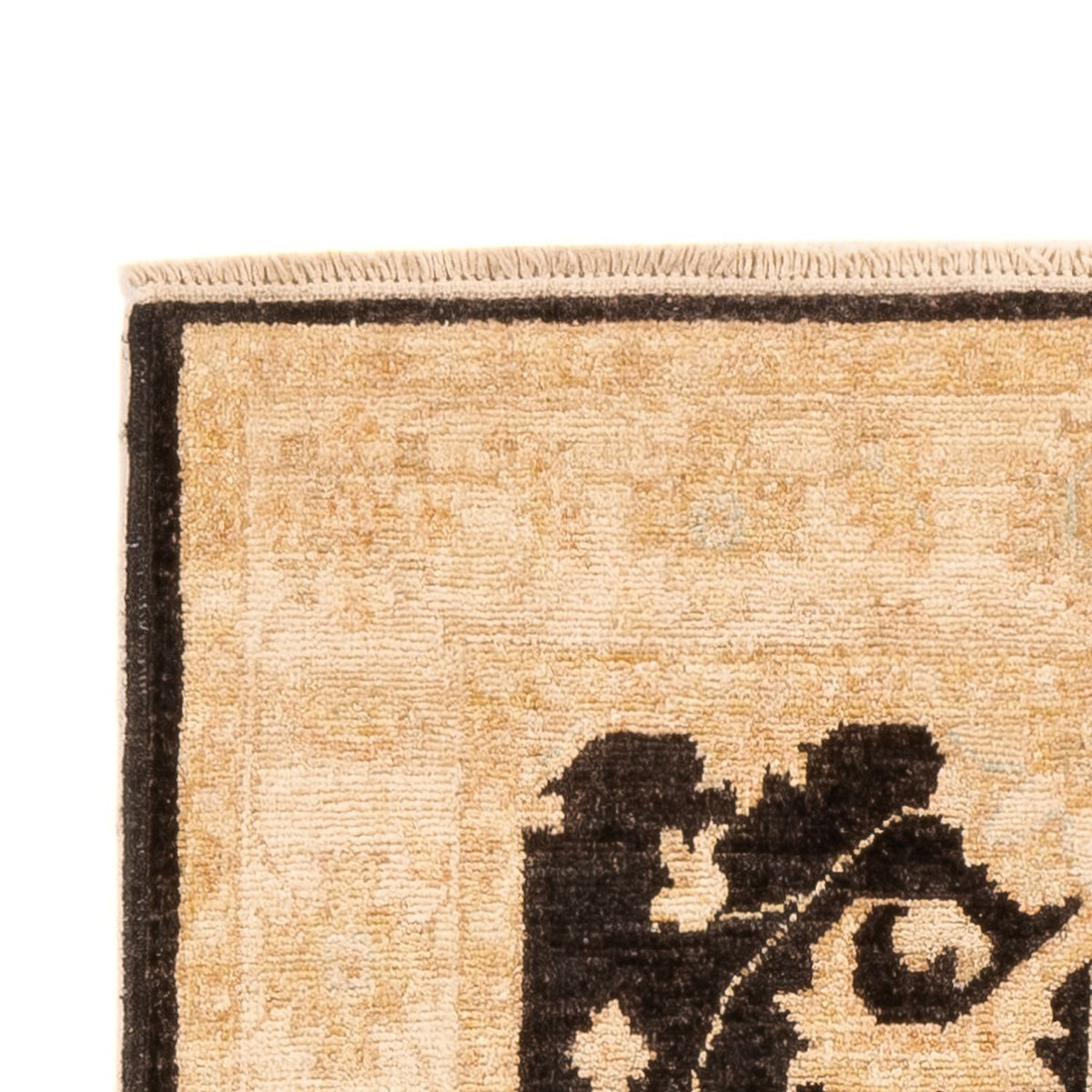 Ziegler Teppich 78x208cm - Orientteppich - schwarz