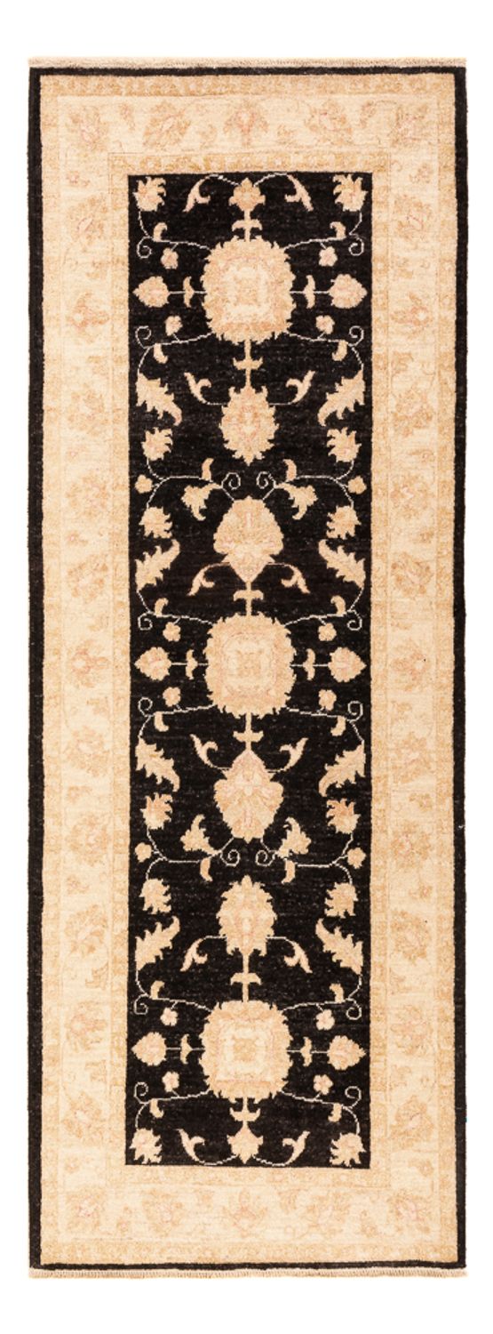 Ziegler Teppich 78x211cm - Orientteppich - schwarz