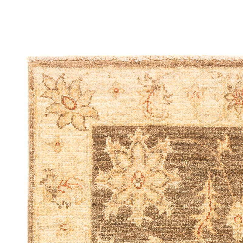 Ziegler Teppich 80x213cm - Orientteppich - olivgrün