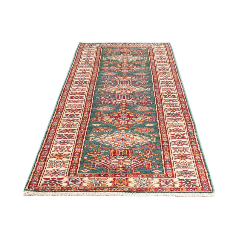 Kazak Teppich 81x298cm - Orientteppich - grün
