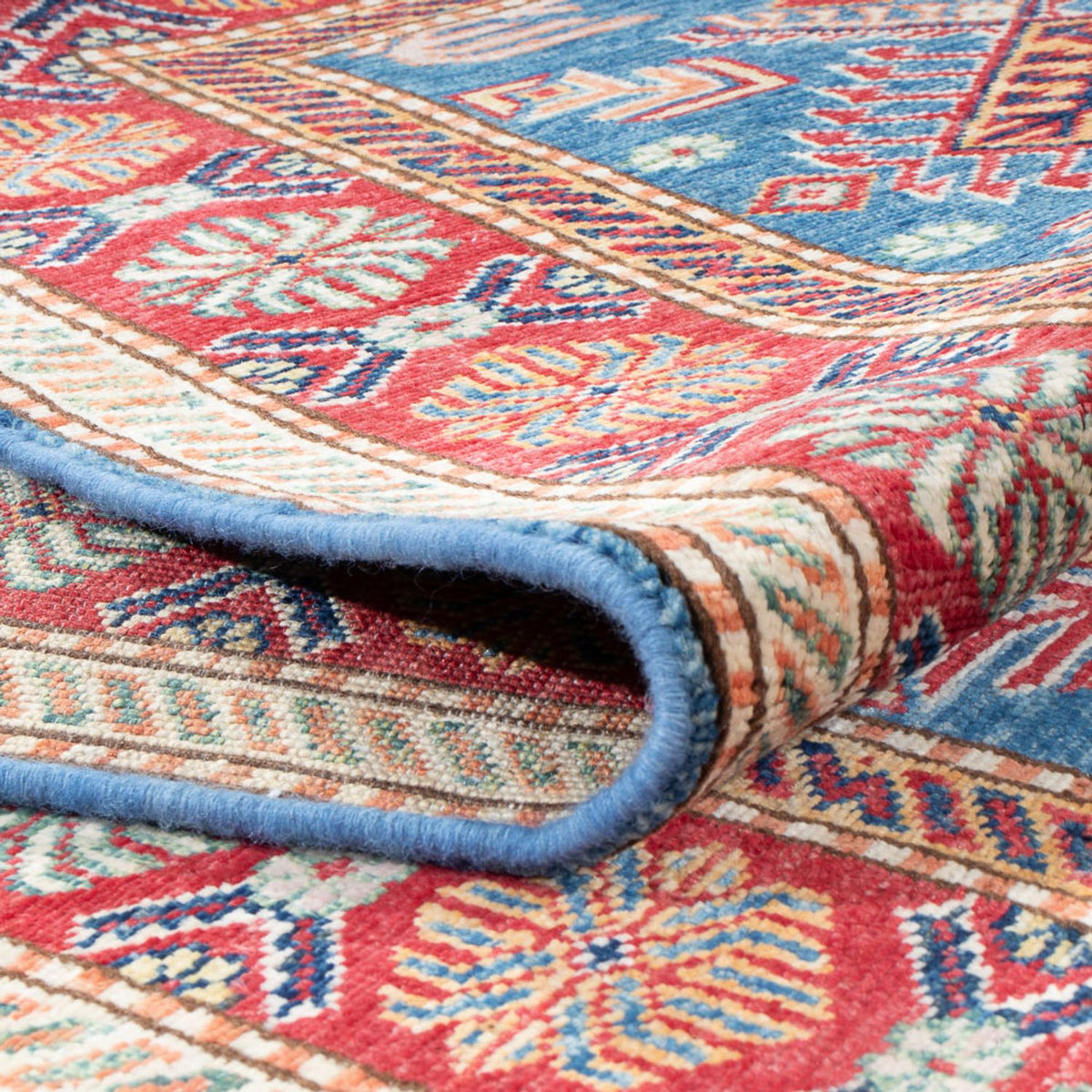 Kazak Teppich 79x302cm - Orientteppich - blau
