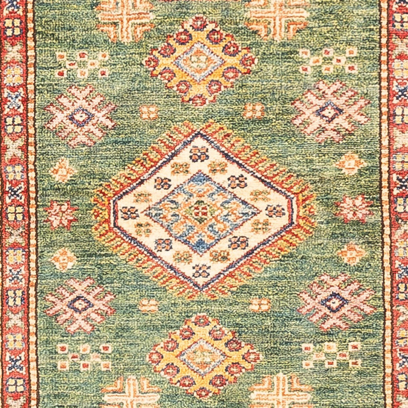 Kazak Teppich 76x295cm - Orientteppich - grün