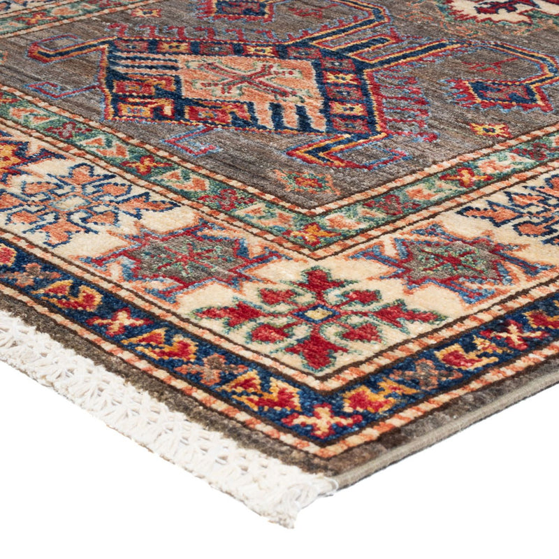 Kazak Teppich 80x308cm - Orientteppich - dunkelbeige