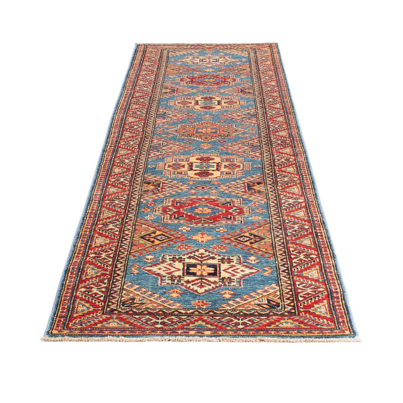 Kazak Teppich 75x312cm - Orientteppich - türkis