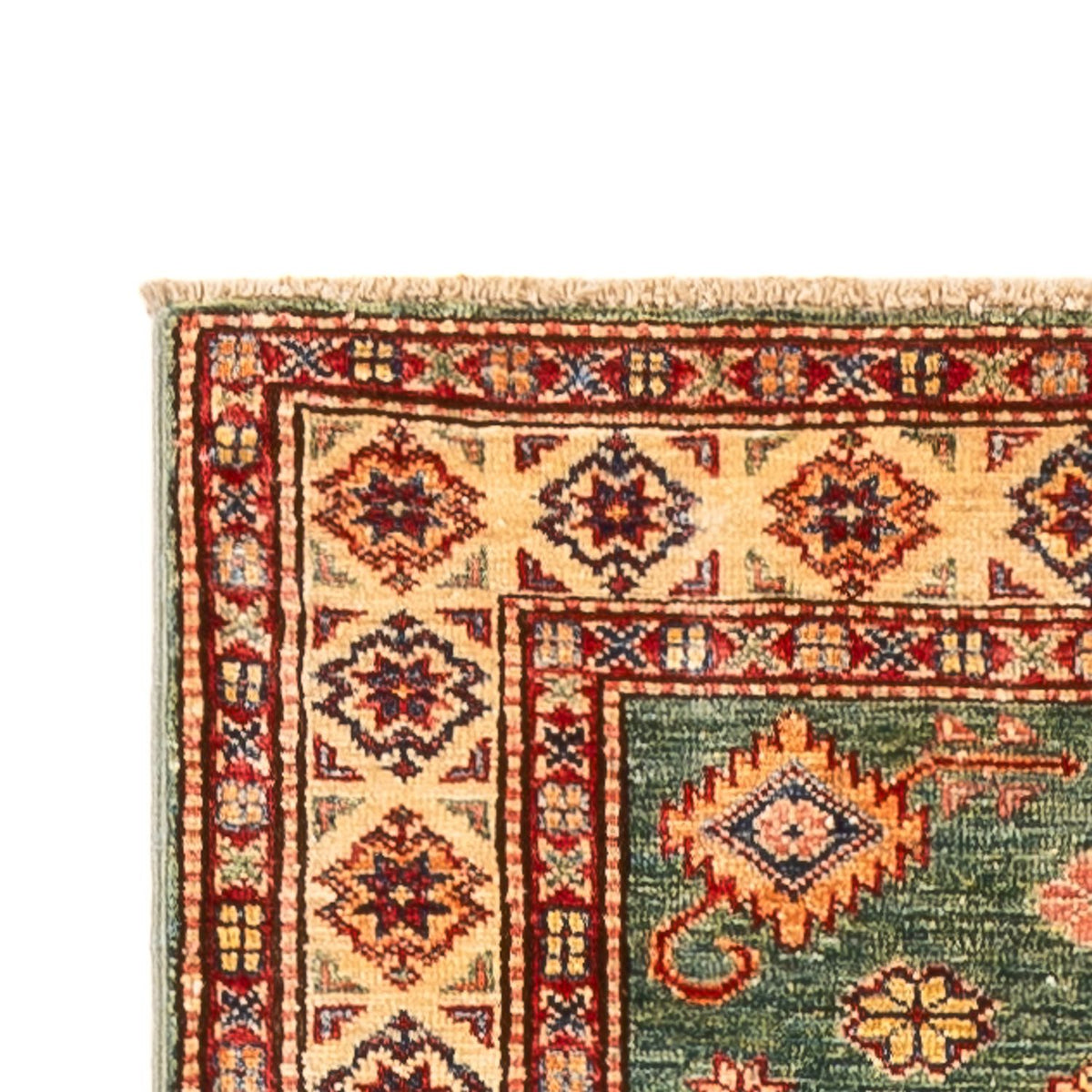 Kazak Teppich 78x302cm - Orientteppich - grün