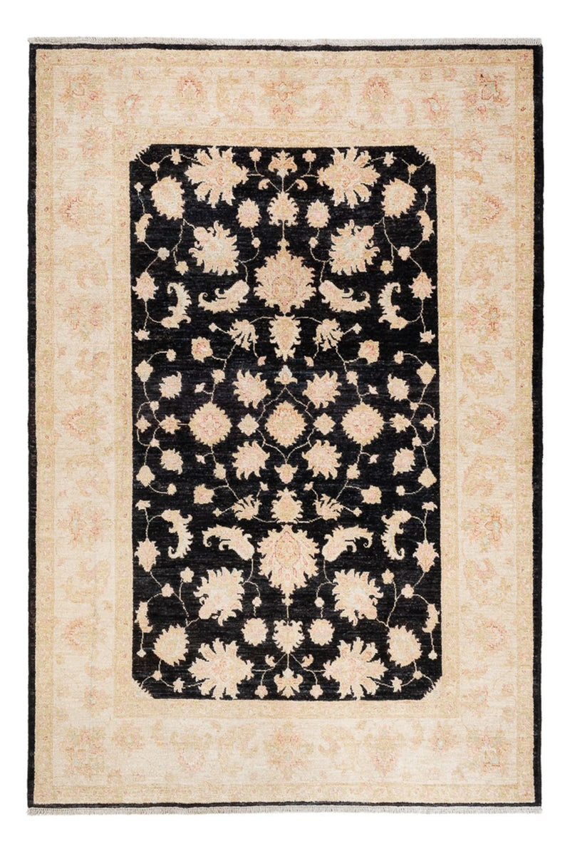 Ziegler Teppich 169x252cm - Orientteppich - schwarz