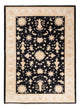 Ziegler Teppich 175x243cm - Orientteppich - schwarz