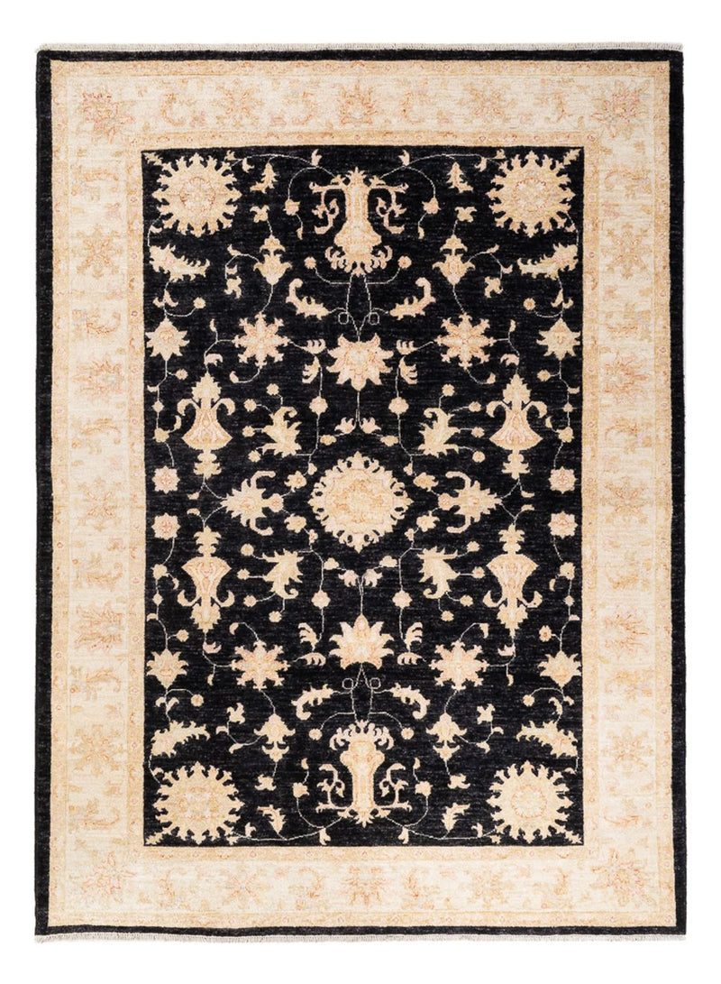 Ziegler Teppich 175x243cm - Orientteppich - schwarz
