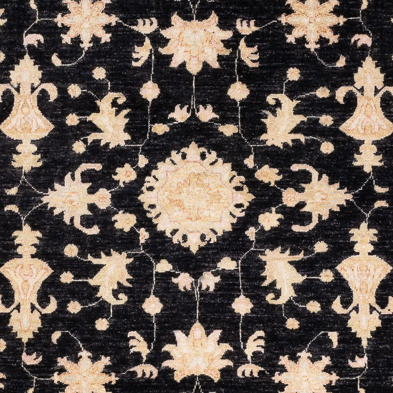 Ziegler Teppich 175x243cm - Orientteppich - schwarz