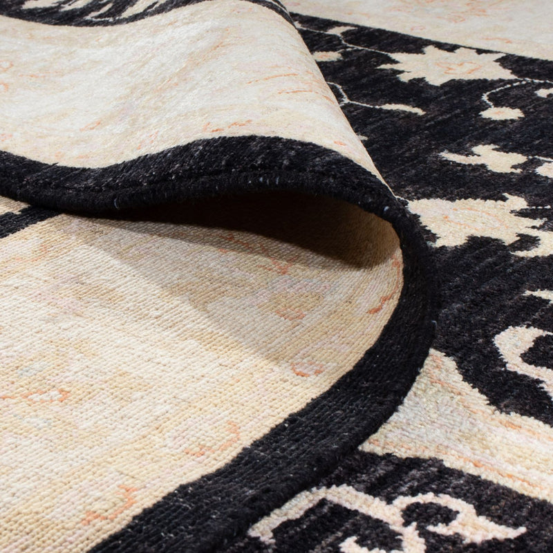 Ziegler Teppich 175x243cm - Orientteppich - schwarz