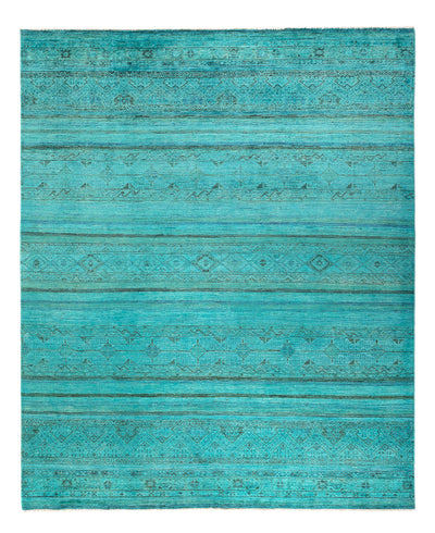 Ziegler Modern Teppich 202x248cm - Orientteppich - türkis