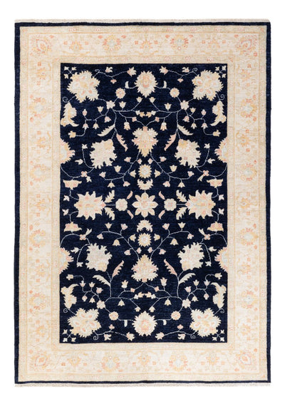 Ziegler Teppich 170x239cm - Orientteppich - schwarz