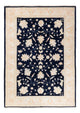 Ziegler Teppich 170x239cm - Orientteppich - schwarz