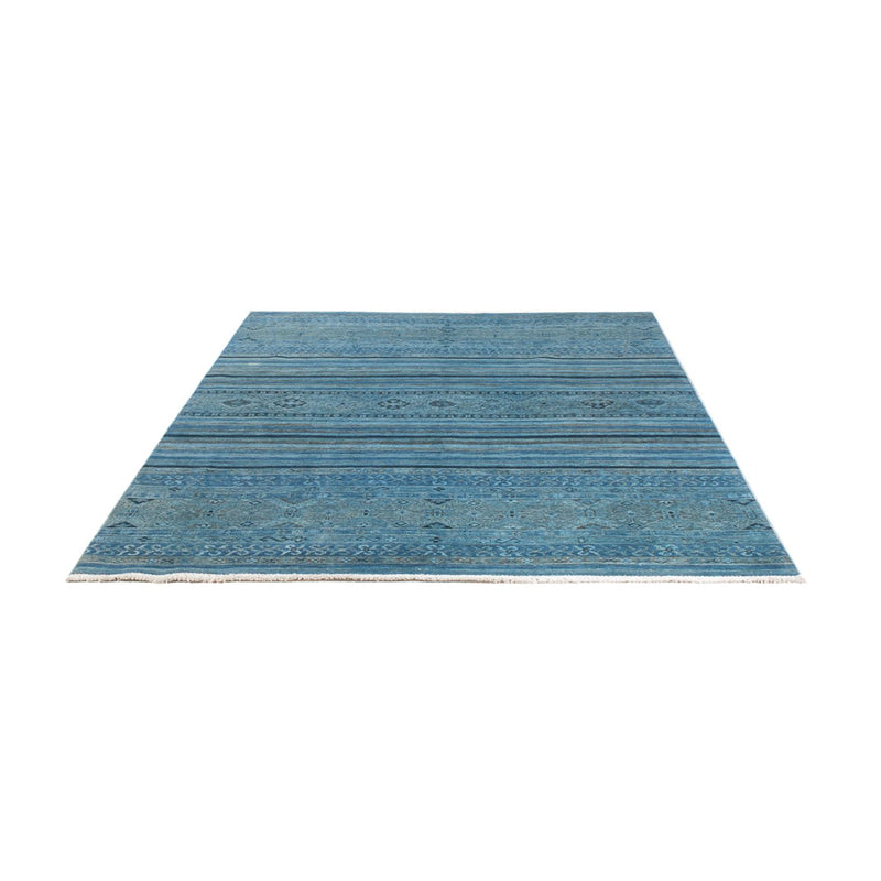 Ziegler Modern Teppich 170x241cm - Orientteppich - seeblau