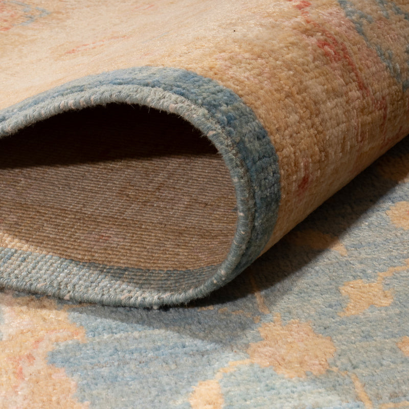 Ziegler Teppich 150x205cm - Orientteppich - hellblau
